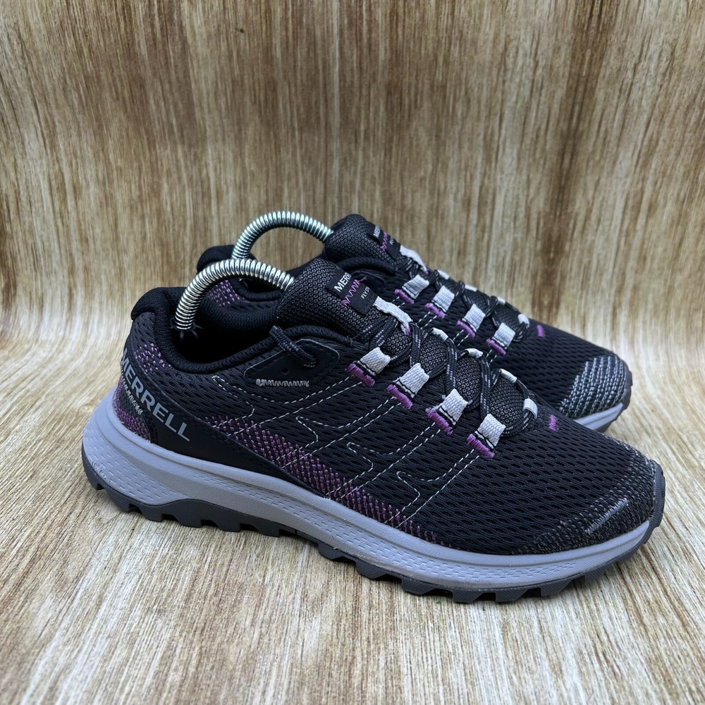 Merrell Fly Strike Women's Size 6 Trail‎ Running Shoes Sneakers Black Purple